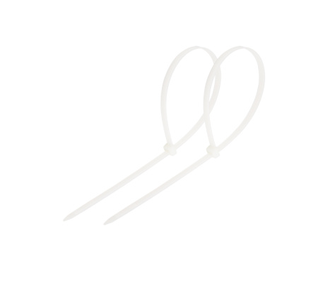 Хомут-стяжка кабельная нейлоновая REXANT 120 x2,5мм, белая, упаковка 100 шт.