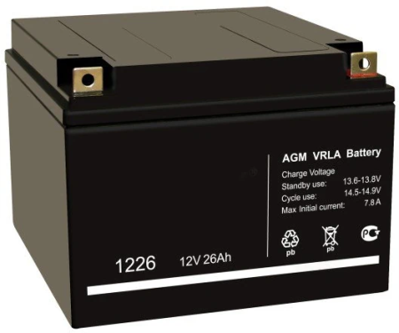 Аккумулятор 12 В, 26 Ач Аккумулятор 12 В, 26 Ач