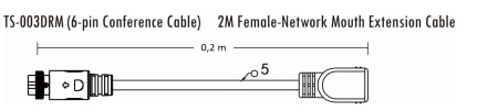 TS-003DRM Удлинитель 0,2 м