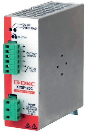 Источник питания однофазный, 120Вт, 2.5А, 48В (XCSF120DP) Источник питания однофазный, 120Вт, 2.5А, 48В (XCSF120DP)