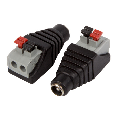 Разъем питания гнездо 2.1х5.5 с быстрозажимной колодкой (блистер) REXANT