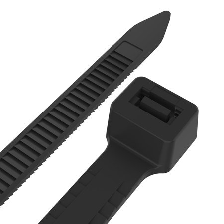 Хомут-стяжка нейлоновая с тройным замком REXANT 500x7,6 мм, черная, упаковка 100 шт. Хомут-стяжка нейлоновая с тройным замком REXANT 500x7,6 мм, черная, упаковка 100 шт.