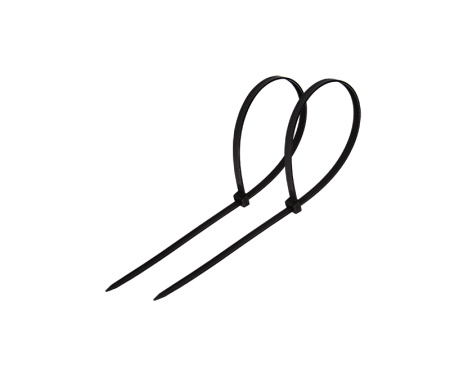 Хомут-стяжка кабельная нейлоновая REXANT 80 x2,5мм, черная, упаковка 100 шт.