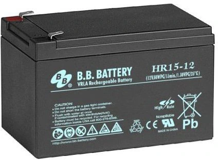 B.B. Battery HR 15-12 B.B. Battery HR 15-12