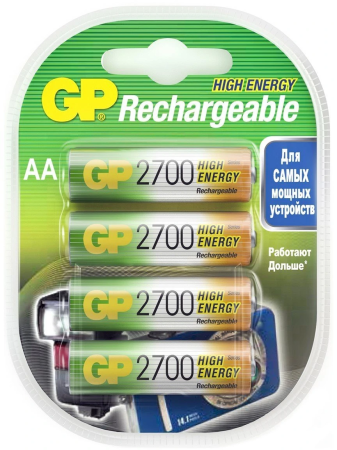 GP 270AAHC AA (GP 270AAHC-2DECRC4), упак. 4 шт. GP 270AAHC AA (GP 270AAHC-2DECRC4), упак. 4 шт.