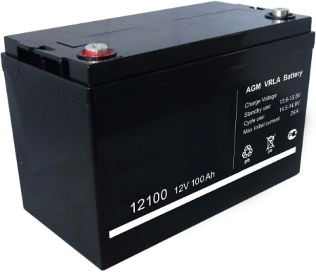 Аккумулятор 12 В, 100 Ач