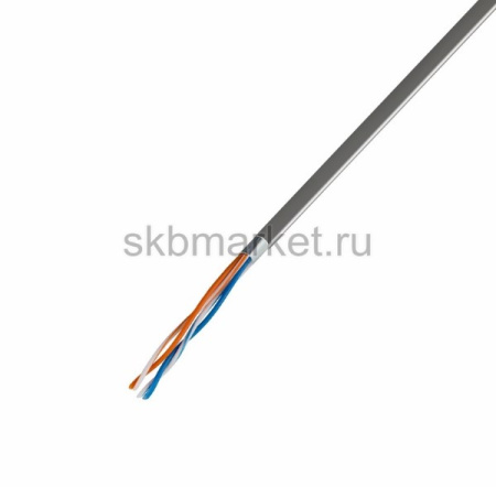 PROconnect Кабель витая пара омедненный, F/UTP, категория 5e, PVC, 2PR, 24AWG, внутренний, серый, 30