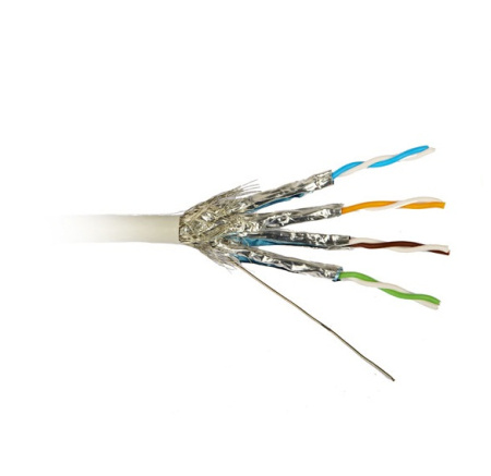 REXANT Кабель витая пара S/FTP, категория 7, PVC, 4PR, 23AWG, внутренний, серый, 305 м