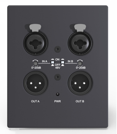 ITC TS-P8802P  Dante панель 2х2