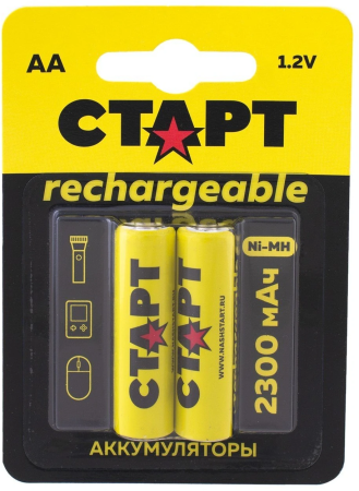 СТАРТ HR6 (AA, 2300 mah), упак. 2 шт. БЛИСТЕР