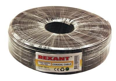 Кабель ККСВ-П+2х0,5 мм (бухта 100 м) черный REXANT фото