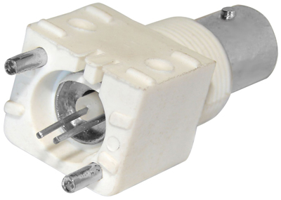 разъем гнездо bnc на плату пластик (01-048) rexant Разъем гнездо BNC на плату пластик (01-048) REXANT фото