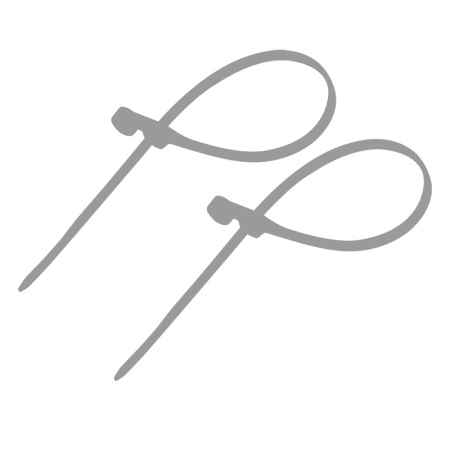 Хомут-стяжка нейлоновая под винт REXANT 150x3,6 мм, серая, упаковка 100 шт.