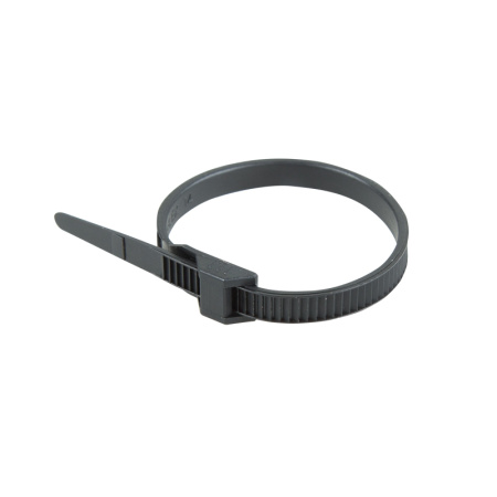 Хомут-стяжка нейлоновая усиленная с двойным горизонтальным замком REXANT 180x9,0 мм, черная, упаковк Хомут-стяжка нейлоновая усиленная с двойным горизонтальным замком REXANT 180x9,0 мм, черная, упаковк