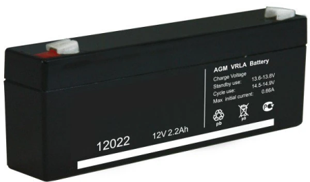 Аккумулятор 12 В, 2.2 Ач