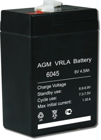 Аккумулятор 6 В, 4.5 Ач