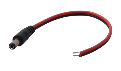 Разъем питания штекер 2.5х5.5x10 мм с проводом 20 см REXANT