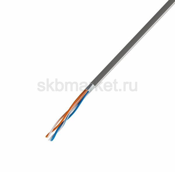 PROconnect Кабель витая пара омедненный, F/UTP, категория 5e, PVC, 2PR, 24AWG, внутренний, серый, 30 фото