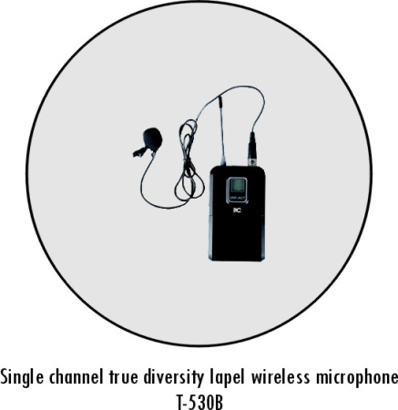 ITC T-530B приёмник + петличный  микрофон