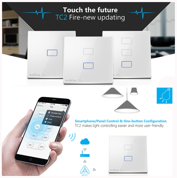 broadlink tc2 радиовыключатель на две зоны Broadlink TC2 радиовыключатель на две зоны фото