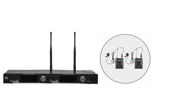 ITC T-521UL  радиосистема, 2 петличных микрофона фото