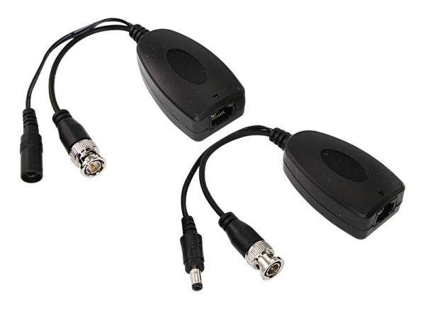 Приемопередатчик пассивный + питание AHD, CVI, TVI (комплект 2 шт) REXANT фото