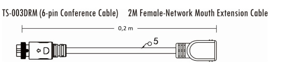 TS-003DRM Удлинитель 0,2 м фото