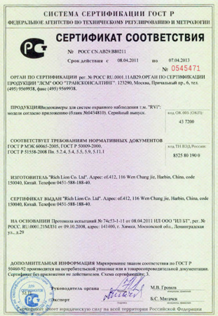 RVi-E21 (3.6 mm)  RVi-E21 (3.6 mm)