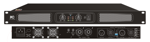 itc tc-2500b 2-канальный усилитель, 2х500w / 8 ом ITC TC-2500B 2-канальный усилитель, 2х500W / 8 Ом фото