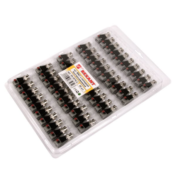 разъем штекер bnc с быстрозажимной колодкой (блистер) rexant Разъем штекер BNC с быстрозажимной колодкой (блистер) REXANT фото