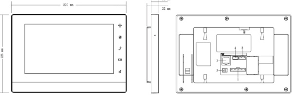dhi-vth1550ch монитор ip-видеодомофона цветной DHI-VTH1550CH Монитор IP-видеодомофона цветной фото