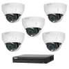 Комплект IP видеонаблюдения на 5 купольных видеокамер Комплект IP видеонаблюдения на 5 купольных видеокамер