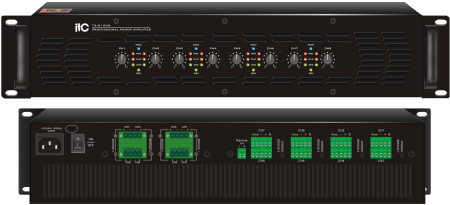 ITC TS-8120S 8-канальный усилитель, 8 Ом*4:120W x 4; 4 Ом*4: 240W x 4