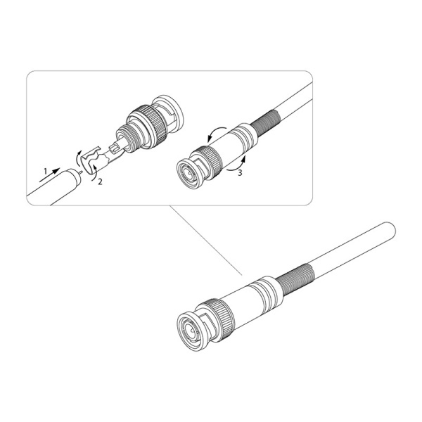 разъем штекер bnc под пайку с пружиной металл (универсальный) proconnect Разъем штекер BNC под пайку с пружиной металл (универсальный) PROCONNECT фото