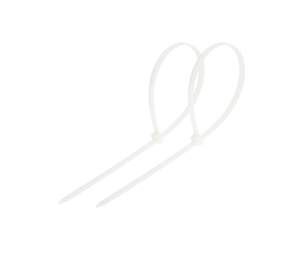 Хомут-стяжка кабельная нейлоновая REXANT 120 x2,5мм, белая, упаковка 100 шт. фото