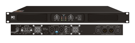 ITC TC-2500 2-канальный усилитель, 2х500W / 8 Ом ITC TC-2500 2-канальный усилитель, 2х500W / 8 Ом