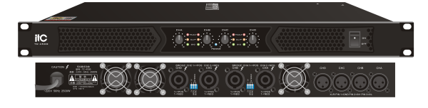itc tc-4500  4-х канальный усилитель 4х500w / 8 ом, 4х800w / 4 ом ITC TC-4500  4-х канальный усилитель 4х500W / 8 Ом, 4х800W / 4 Ом фото