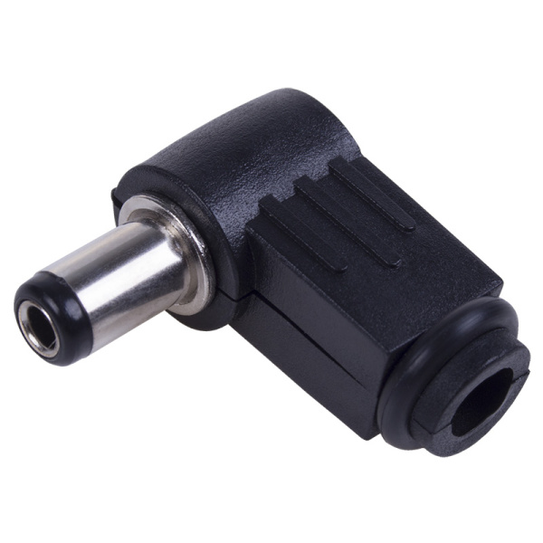 Разъем питания штекер 2,5х5,5x10 мм угловой REXANT фото