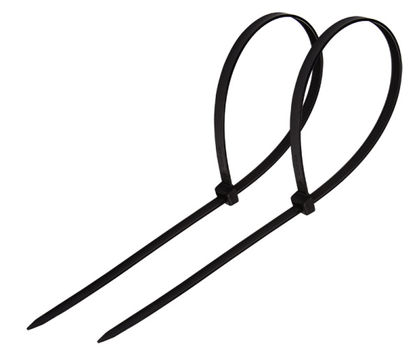 Хомут-стяжка кабельная нейлоновая REXANT 500 x7,6мм, черная, упаковка 100 шт. фото